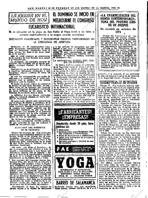 ABC MADRID 20-02-1973 página 37