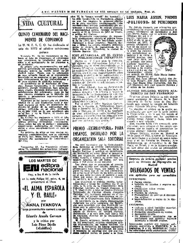 ABC MADRID 20-02-1973 página 57