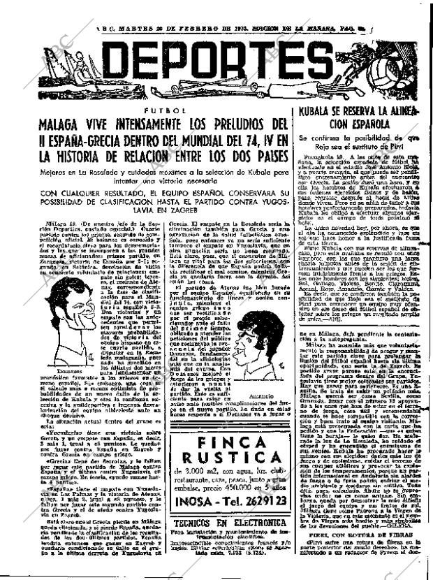 ABC MADRID 20-02-1973 página 69