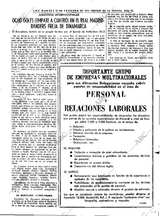 ABC MADRID 20-02-1973 página 71