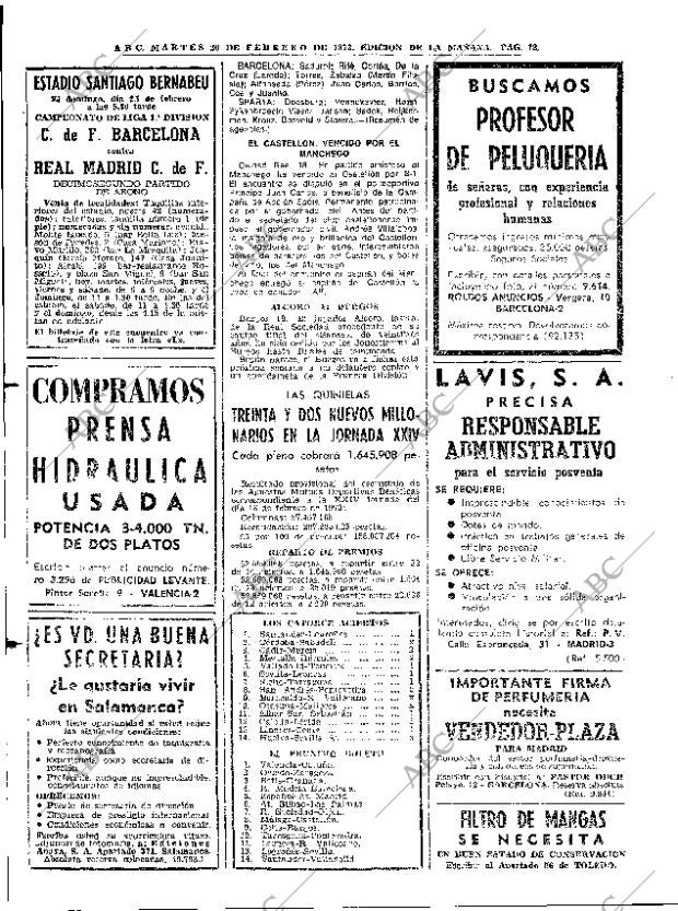 ABC MADRID 20-02-1973 página 72