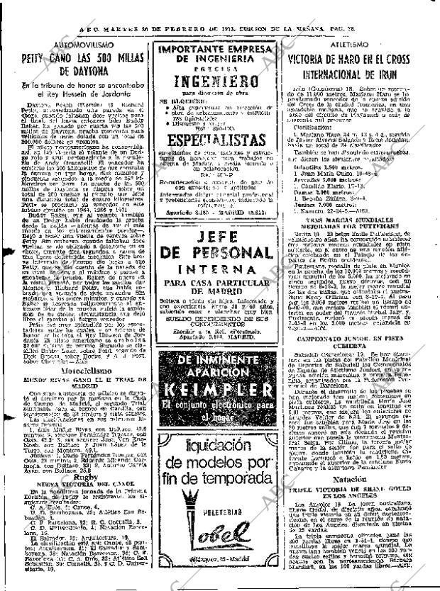 ABC MADRID 20-02-1973 página 76