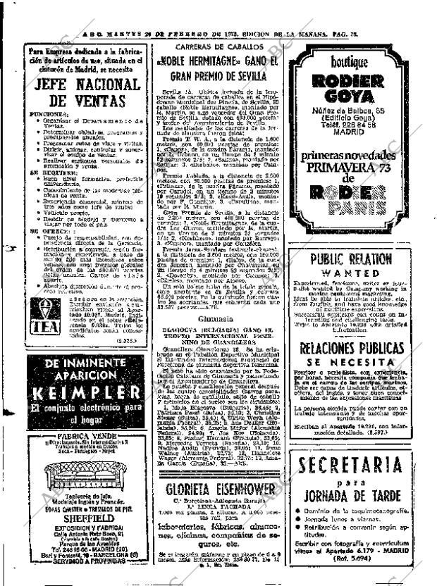 ABC MADRID 20-02-1973 página 78