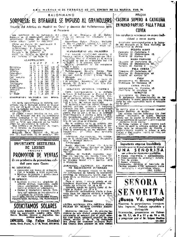 ABC MADRID 20-02-1973 página 79