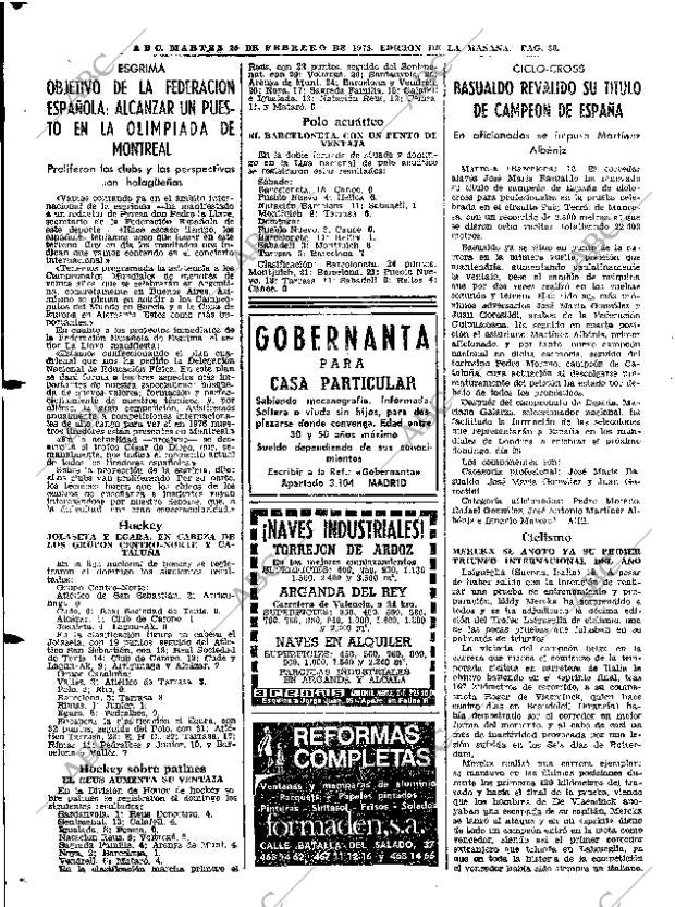 ABC MADRID 20-02-1973 página 80