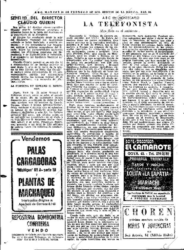 ABC MADRID 20-02-1973 página 86