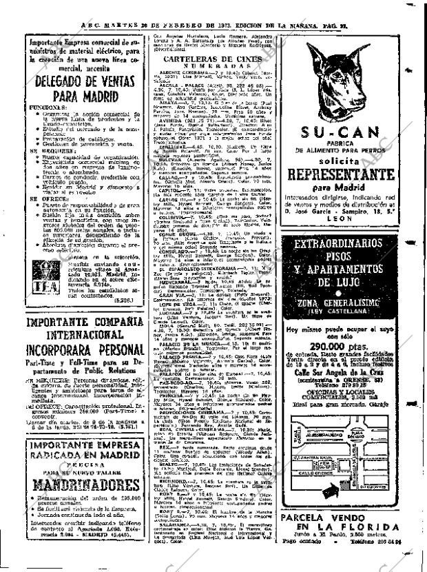 ABC MADRID 20-02-1973 página 91