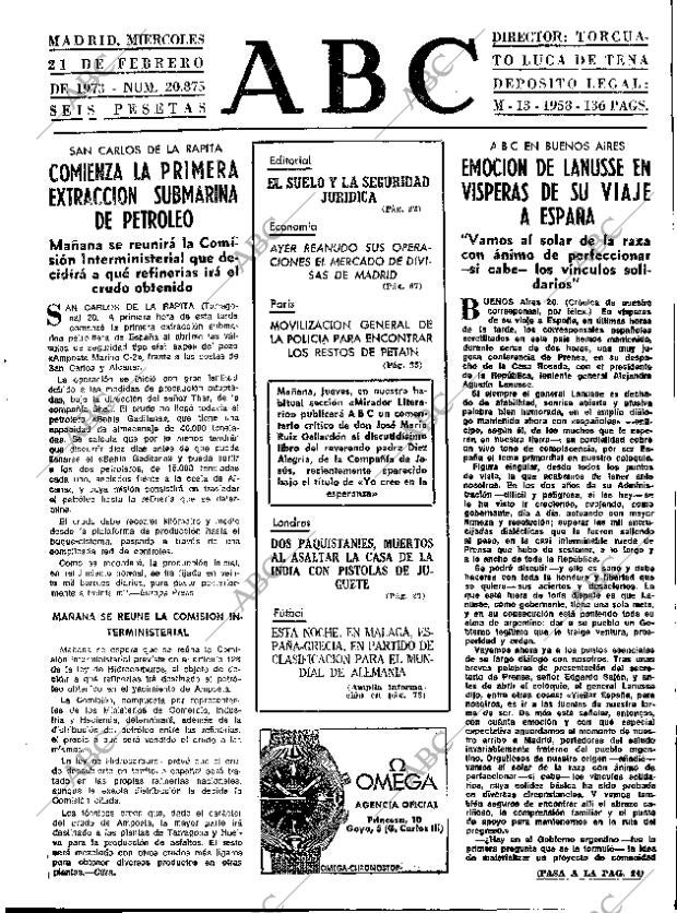 ABC MADRID 21-02-1973 página 21
