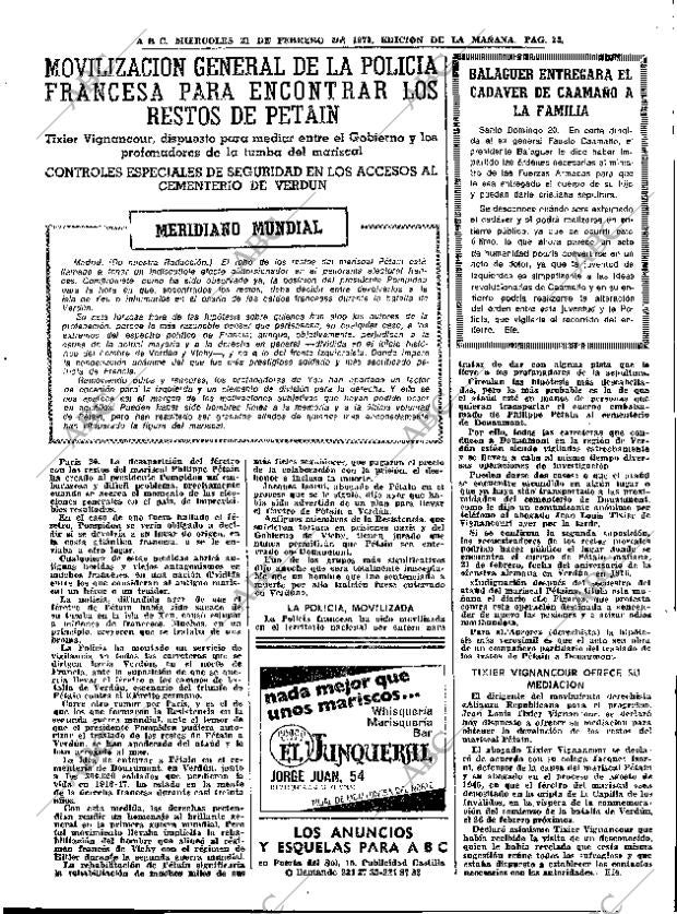 ABC MADRID 21-02-1973 página 25