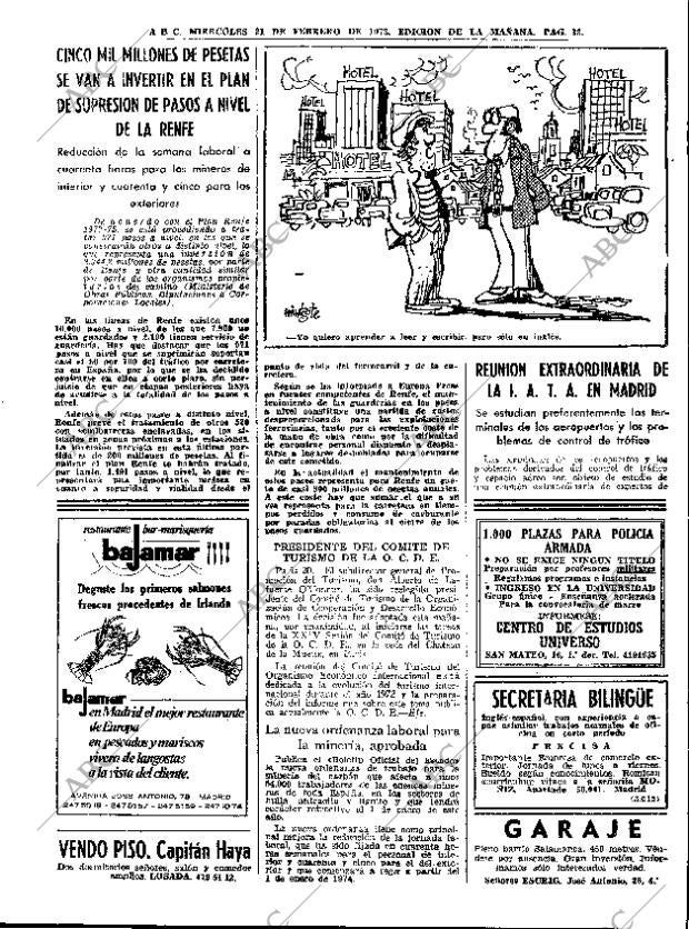 ABC MADRID 21-02-1973 página 33