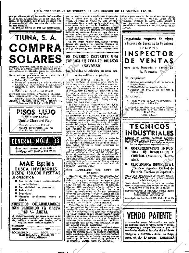 ABC MADRID 21-02-1973 página 38