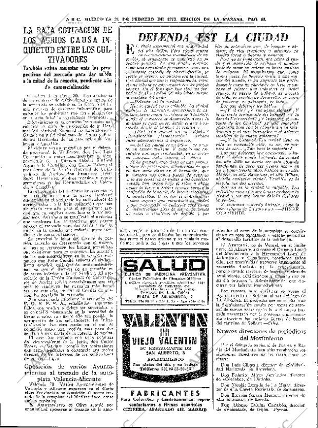 ABC MADRID 21-02-1973 página 43