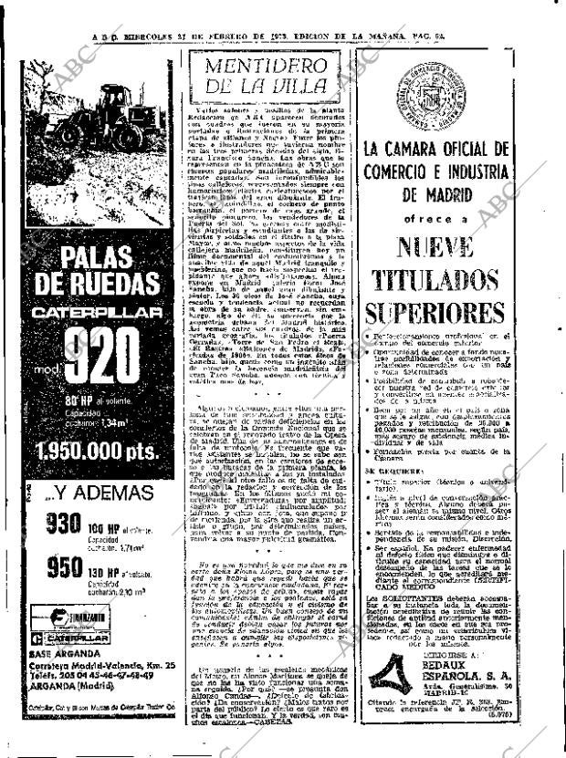 ABC MADRID 21-02-1973 página 52