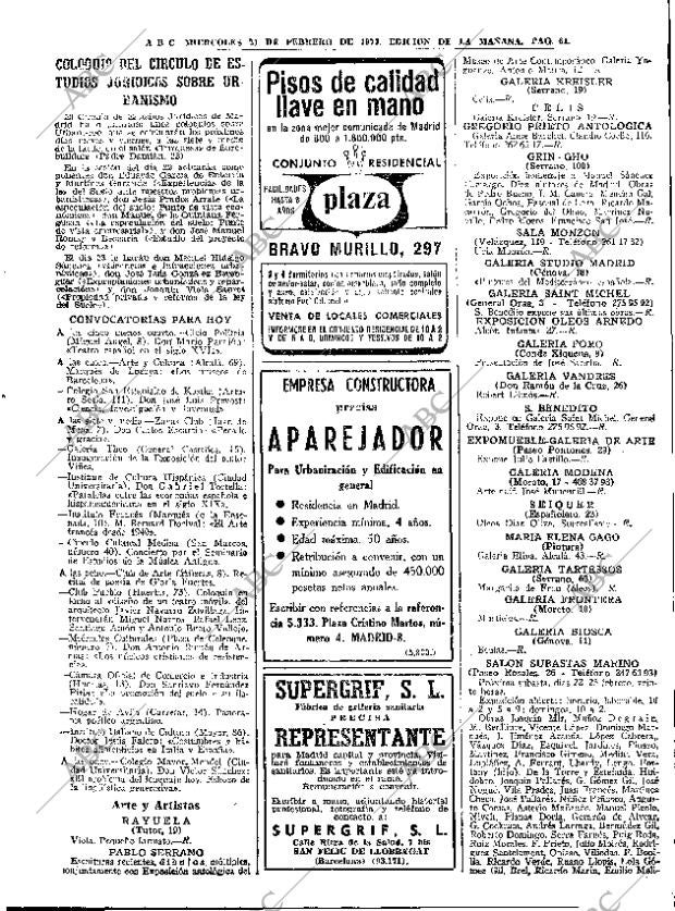 ABC MADRID 21-02-1973 página 61
