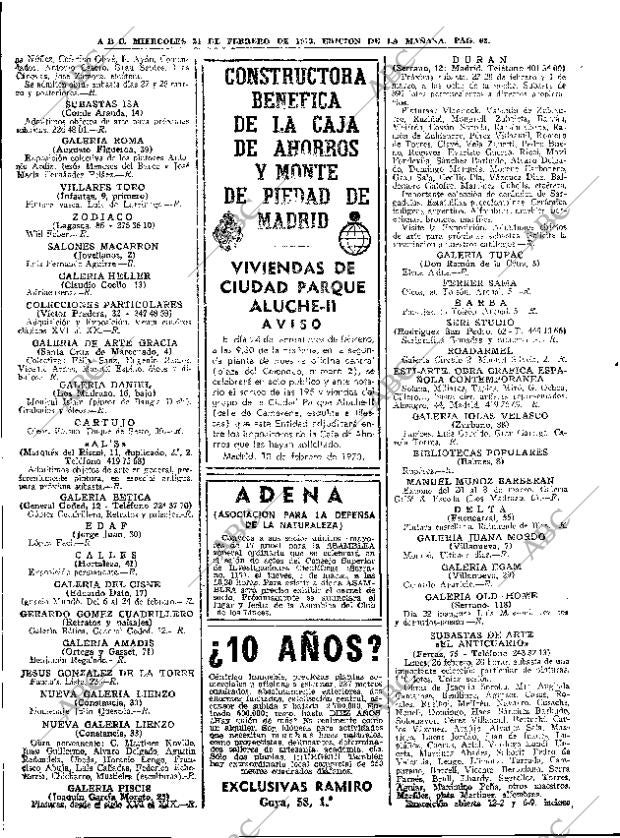 ABC MADRID 21-02-1973 página 62