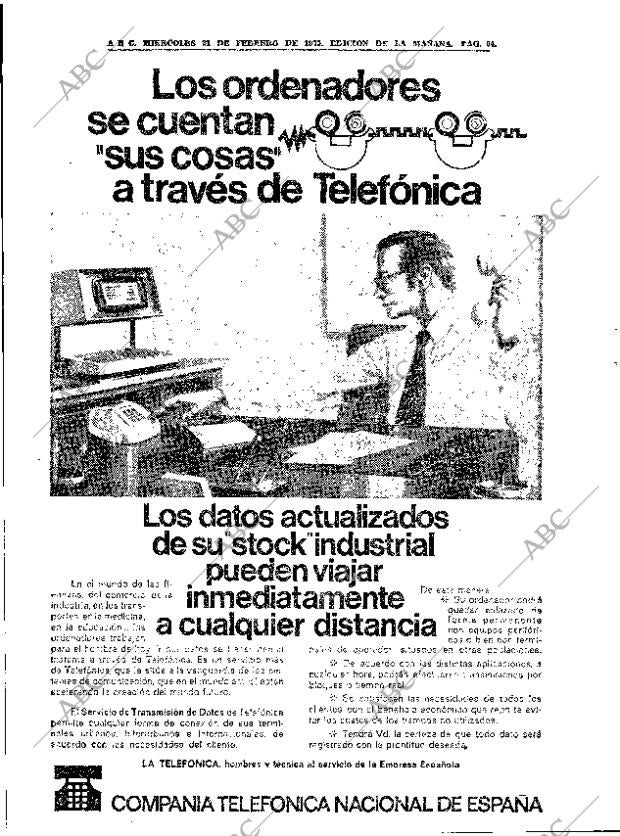 ABC MADRID 21-02-1973 página 64