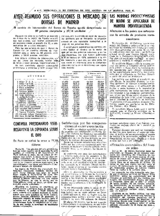 ABC MADRID 21-02-1973 página 67