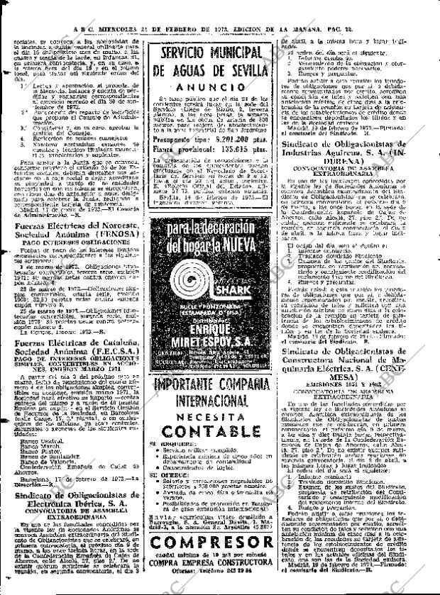 ABC MADRID 21-02-1973 página 72