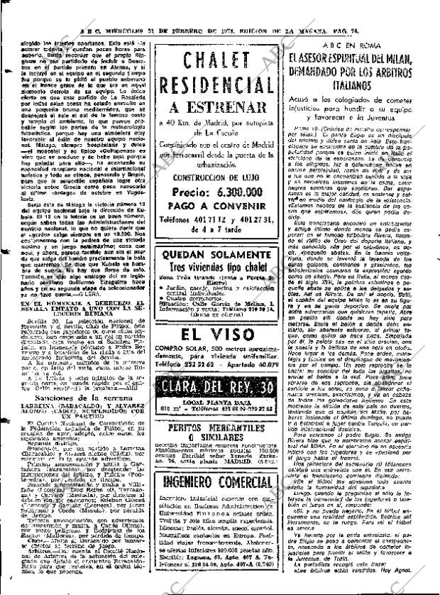 ABC MADRID 21-02-1973 página 74