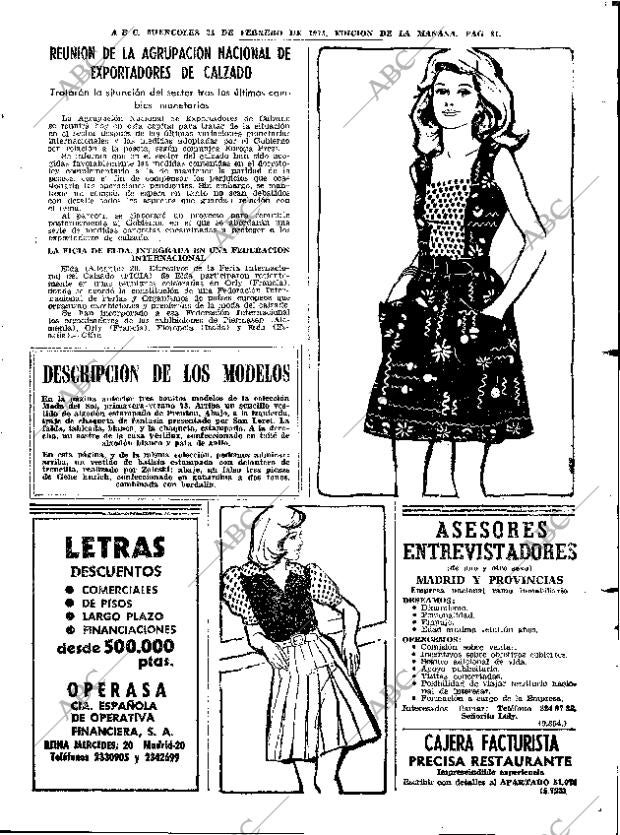 ABC MADRID 21-02-1973 página 81