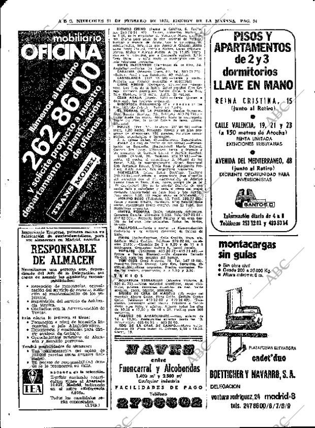 ABC MADRID 21-02-1973 página 94