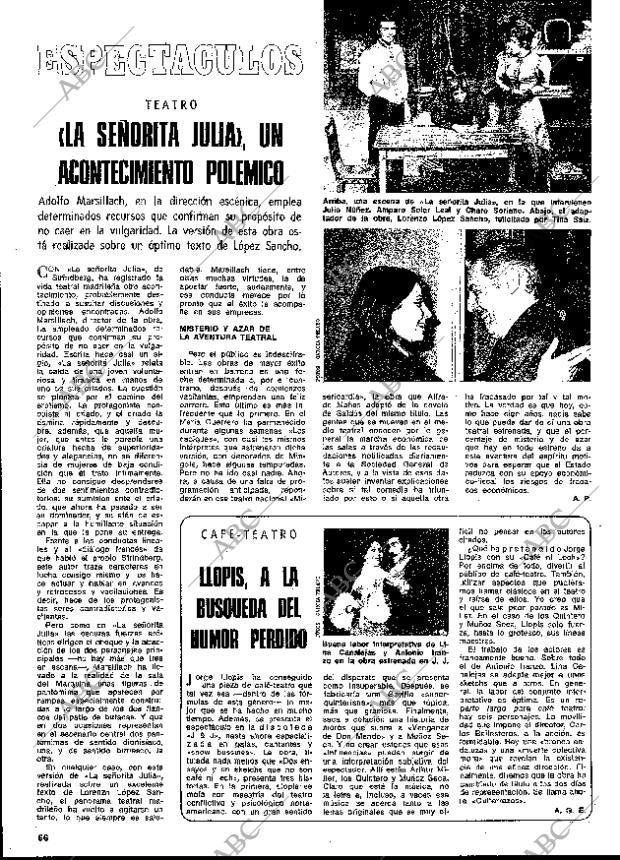BLANCO Y NEGRO MADRID 24-02-1973 página 66
