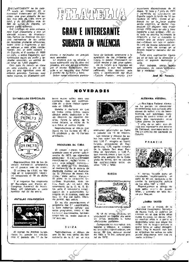 BLANCO Y NEGRO MADRID 24-02-1973 página 85