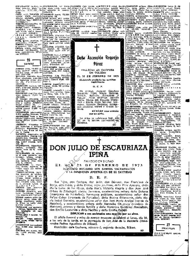 ABC MADRID 27-02-1973 página 109