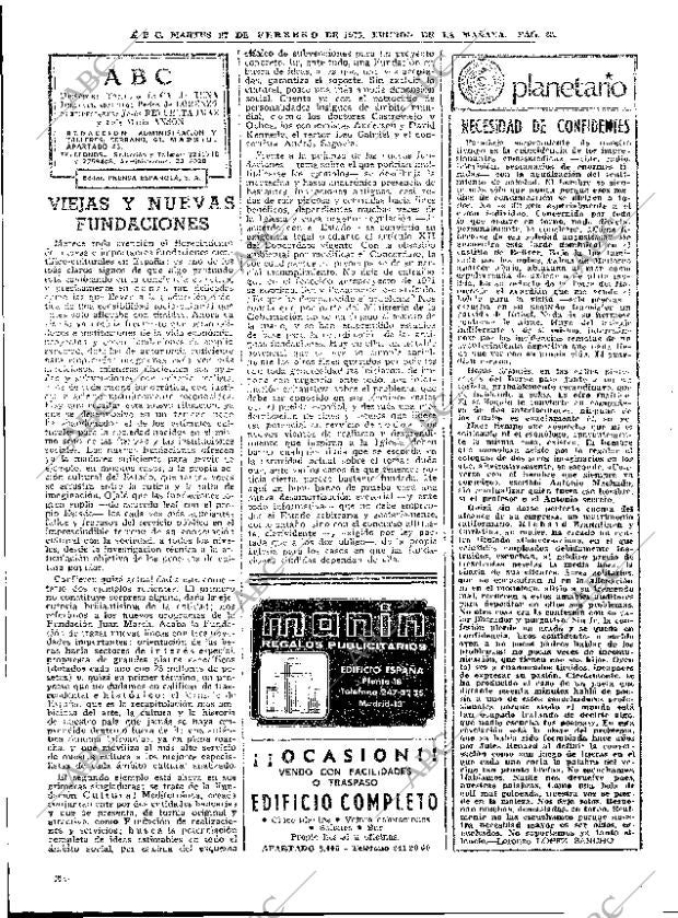 ABC MADRID 27-02-1973 página 22