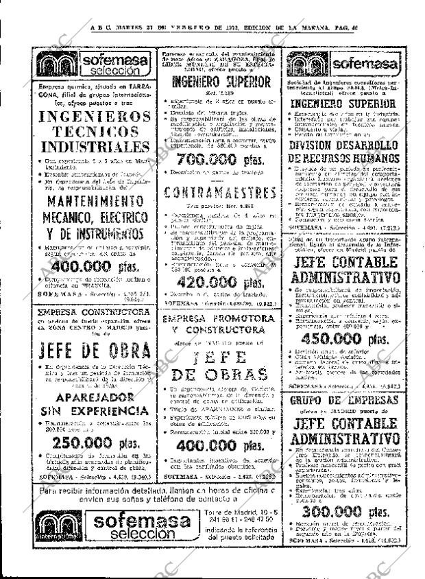 ABC MADRID 27-02-1973 página 40