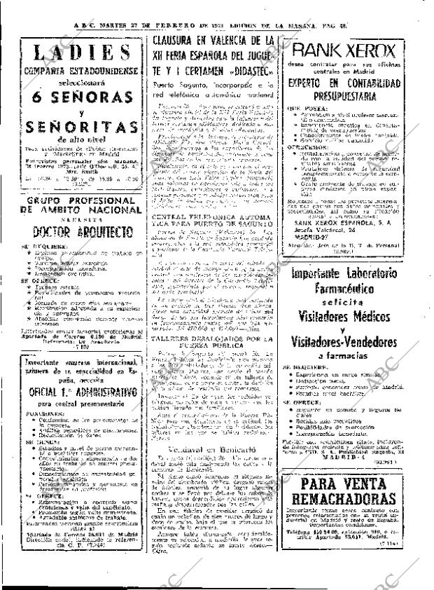 ABC MADRID 27-02-1973 página 48