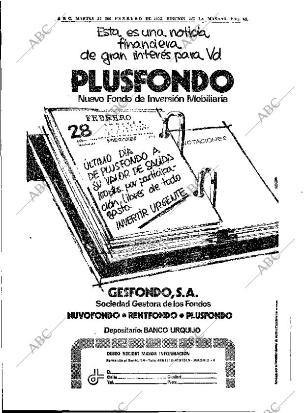 ABC MADRID 27-02-1973 página 62