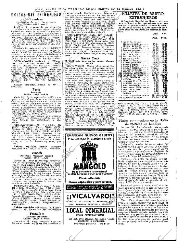 ABC MADRID 27-02-1973 página 67
