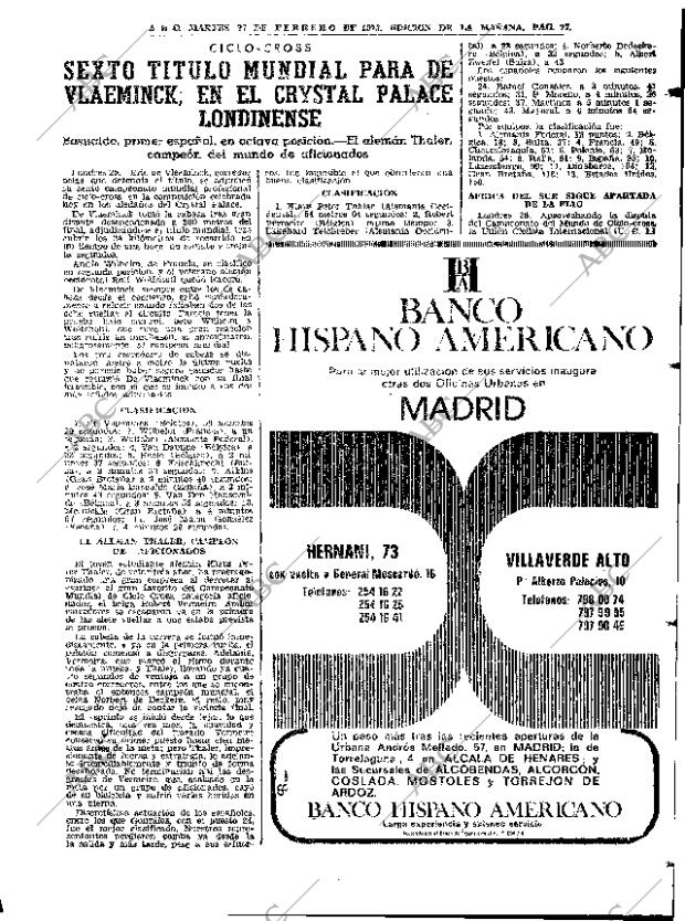 ABC MADRID 27-02-1973 página 77