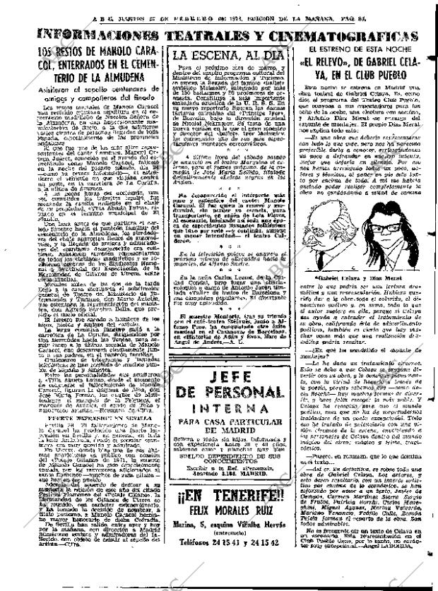 ABC MADRID 27-02-1973 página 85