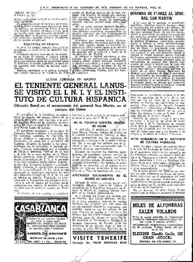 ABC MADRID 28-02-1973 página 23