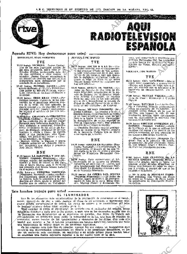 ABC MADRID 28-02-1973 página 42