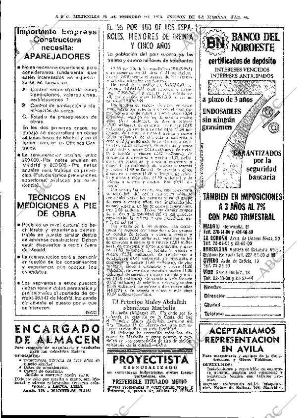 ABC MADRID 28-02-1973 página 44