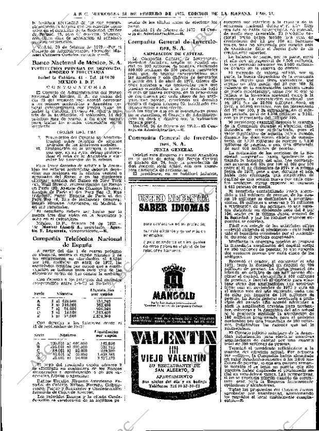 ABC MADRID 28-02-1973 página 71