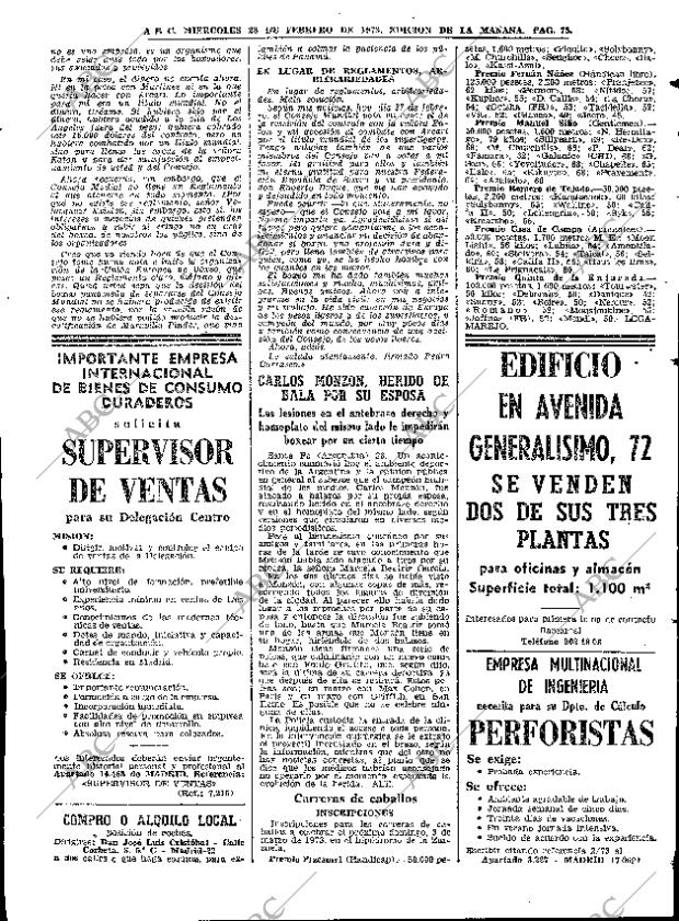 ABC MADRID 28-02-1973 página 75