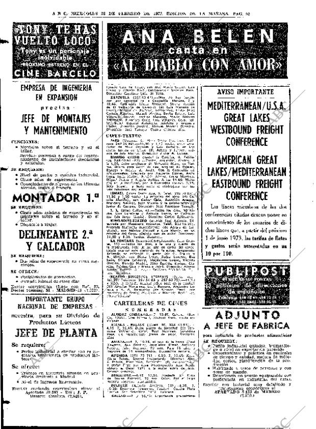 ABC MADRID 28-02-1973 página 90
