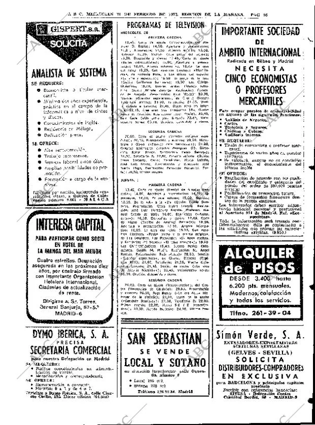 ABC MADRID 28-02-1973 página 95