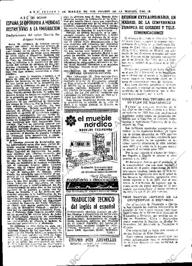 ABC MADRID 01-03-1973 página 18