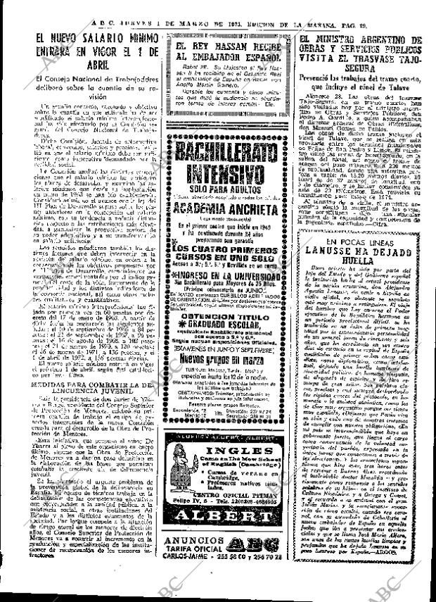 ABC MADRID 01-03-1973 página 19