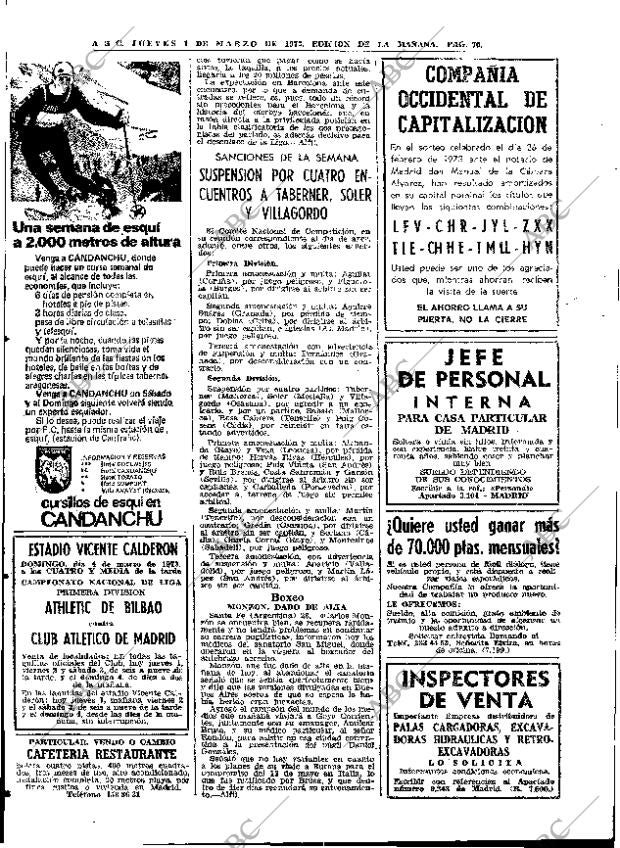 ABC MADRID 01-03-1973 página 70
