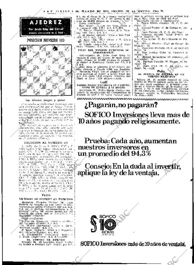 ABC MADRID 01-03-1973 página 73
