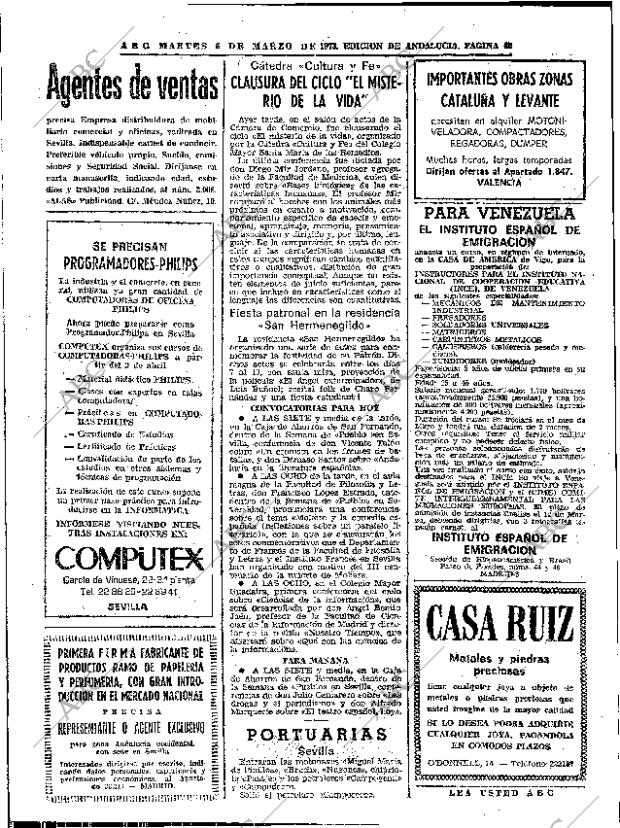 ABC SEVILLA 06-03-1973 página 42