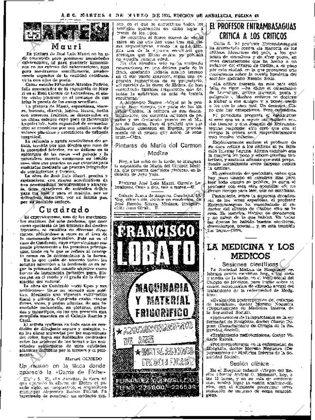 ABC SEVILLA 06-03-1973 página 43