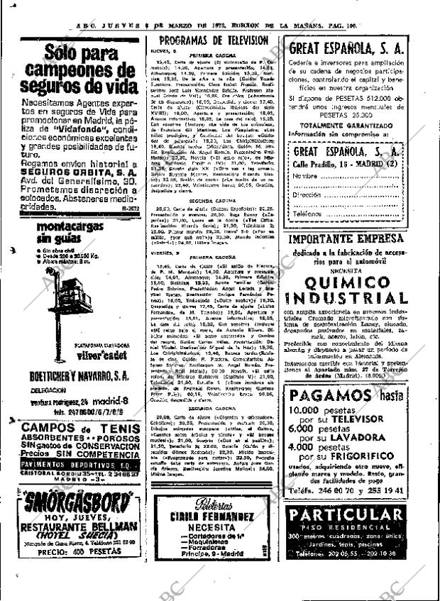 ABC MADRID 08-03-1973 página 100