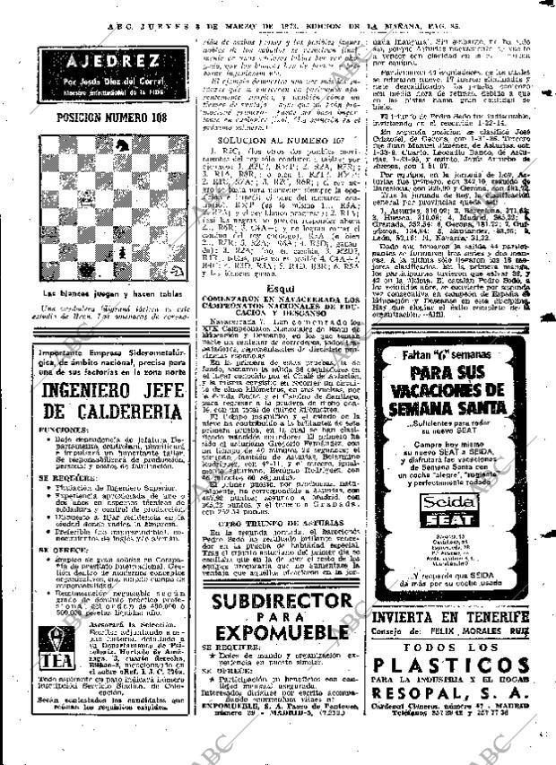 ABC MADRID 08-03-1973 página 85